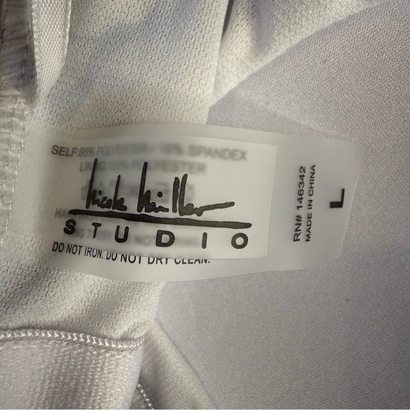 Nicole Miller Bathing Suit Cheetah Print, Racer Back, Size L - Picture 8 of 9